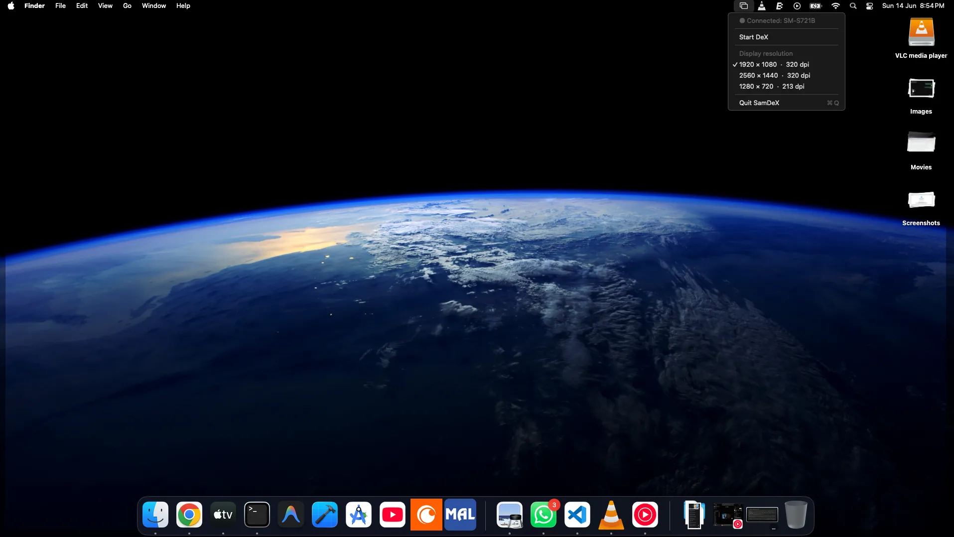 The SamDex menu bar app